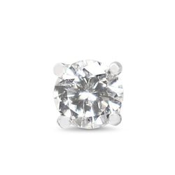 14ct White Gold Single .32ct Diamond Stud Earring