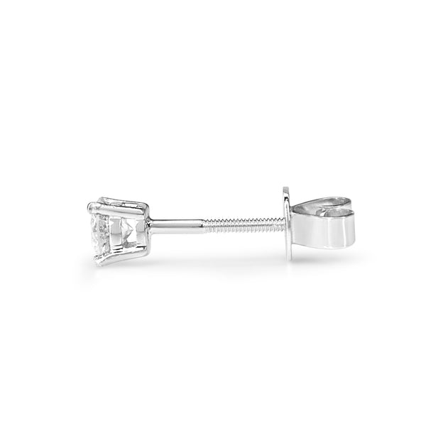 14ct White Gold Single .32ct Diamond Stud Earring