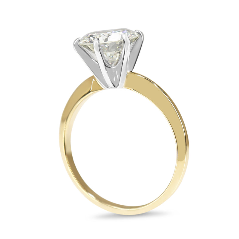 14ct Yellow and White Gold 2.25ct Diamond Solitaire Ring