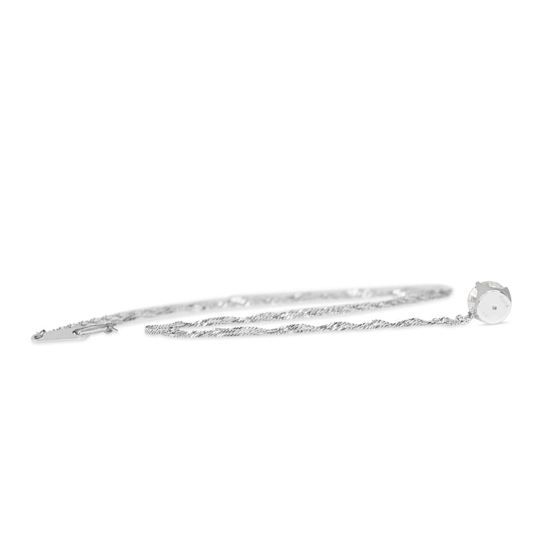 Platinum 1.07ct Diamond Solitaire Necklace