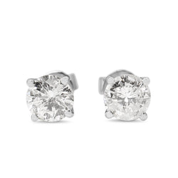 14ct White Gold 1.70ct Diamond Stud Earrings