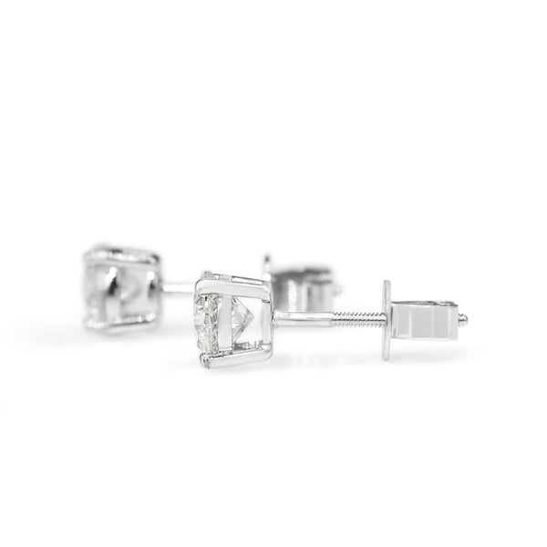 14ct White Gold 1.70ct Diamond Stud Earrings