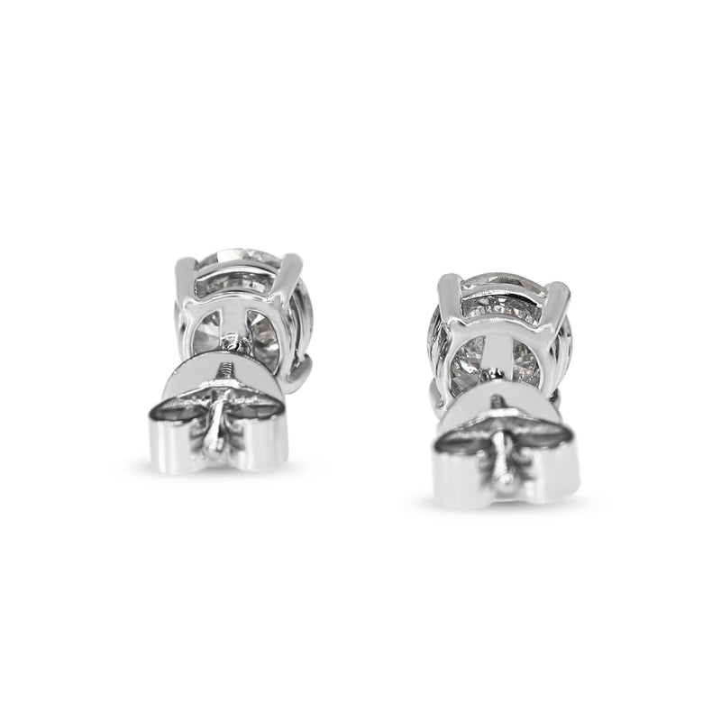 14ct White Gold 1.70ct Diamond Stud Earrings