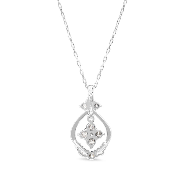 PLatinum Diamond Drop Necklace