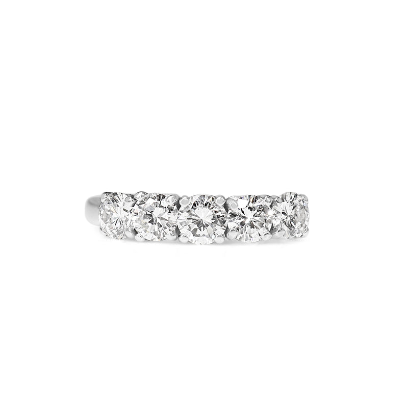 14ct White Gold 5 Stone Diamond Ring