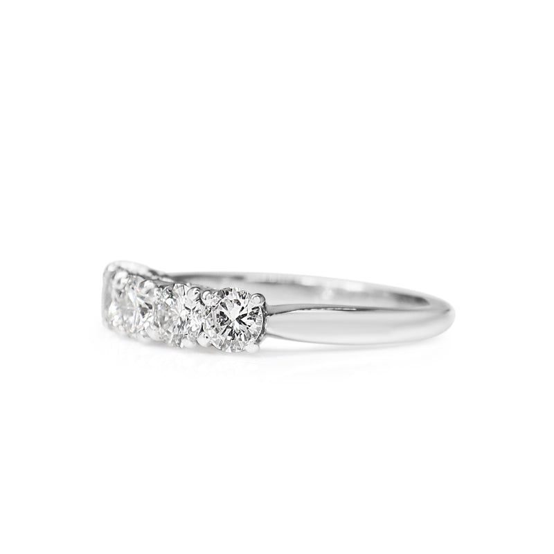 14ct White Gold 5 Stone Diamond Ring