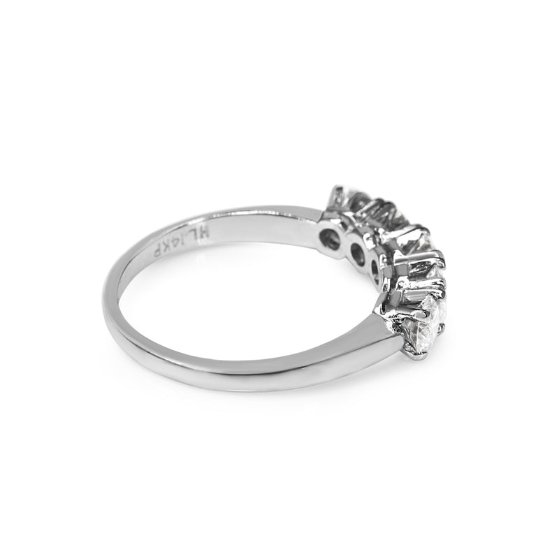 14ct White Gold 5 Stone Diamond Ring