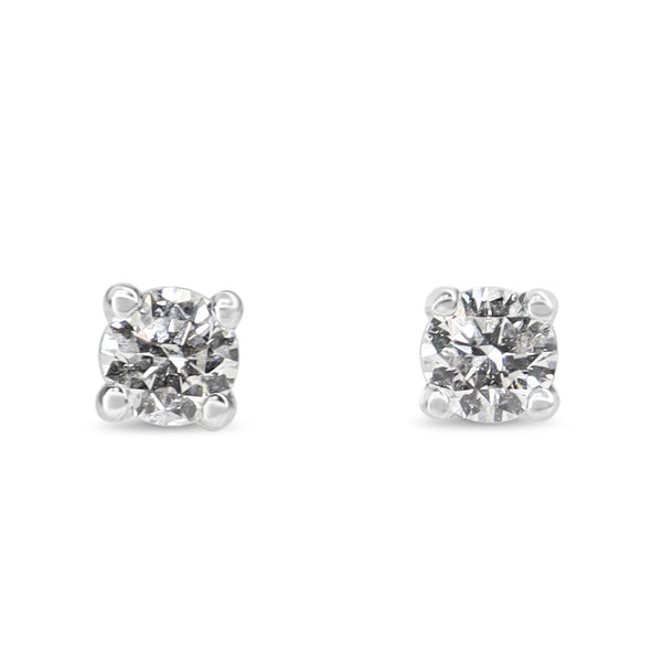 9ct White Gold .20ct Diamond Stud Earrings