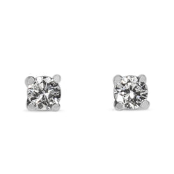 9ct White Gold .10ct Diamond Stud Earrings