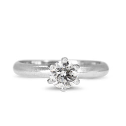 18ct White Gold .51ct Diamond Solitiare Ring