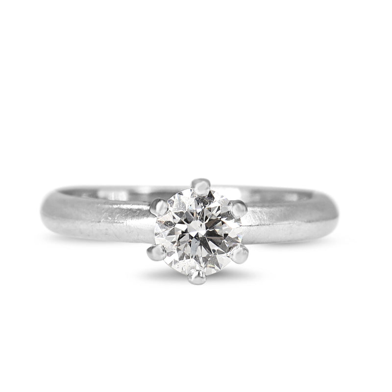 18ct White Gold .51ct Diamond Solitiare Ring