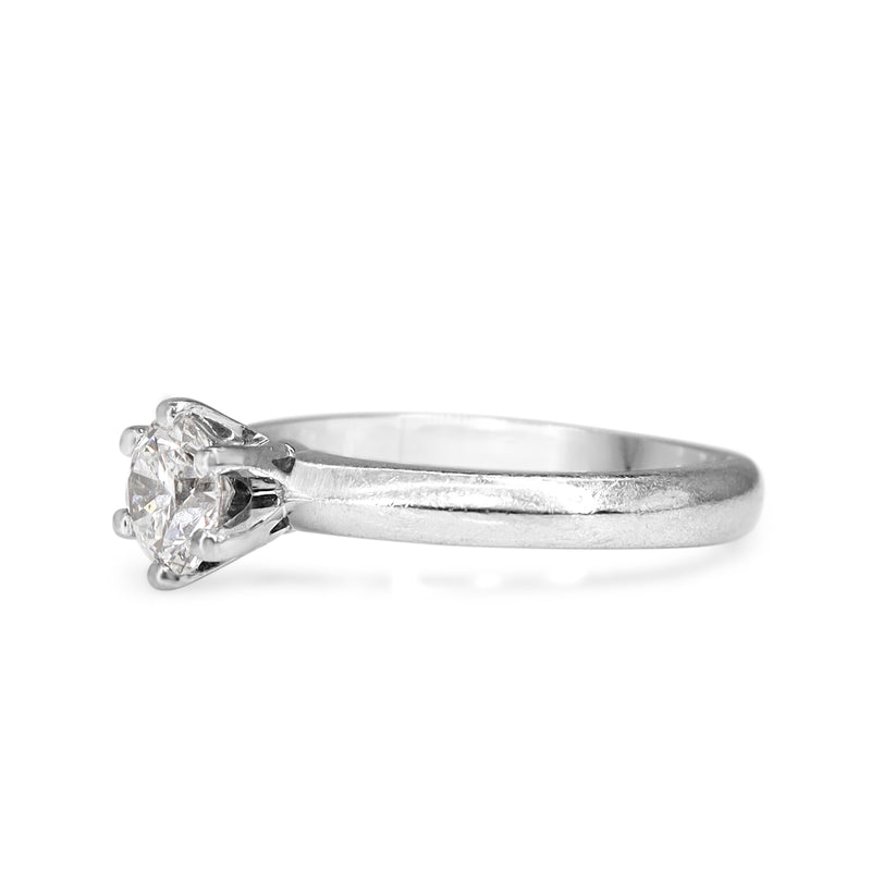 18ct White Gold .51ct Diamond Solitiare Ring