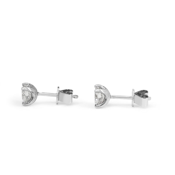 18ct White Gold 1.00ct Diamond Stud Earrings