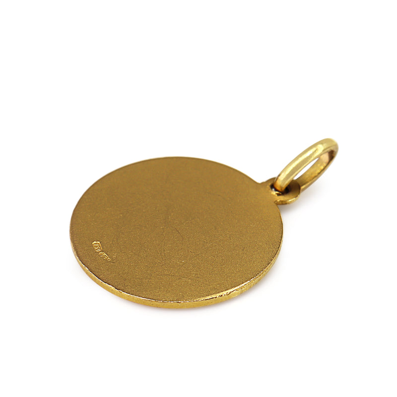 18ct Yellow Gold Virgin Mary Madonna Pendant