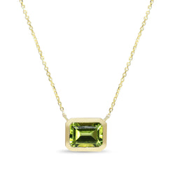 14ct Yellow Gold Peridot Necklace