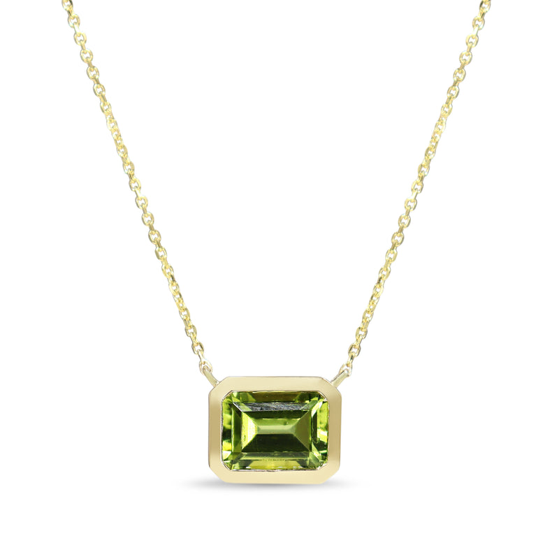 14ct Yellow Gold Peridot Necklace