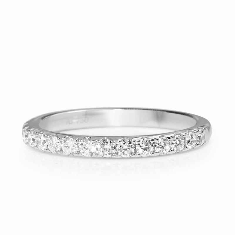 18ct White Gold .40ct Diamond Band Ring