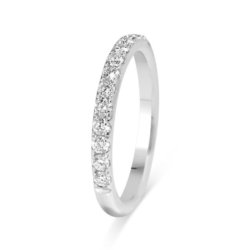 18ct White Gold .40ct Diamond Band Ring