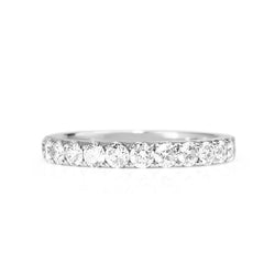 18ct White Gold .50ct Diamond Band Ring