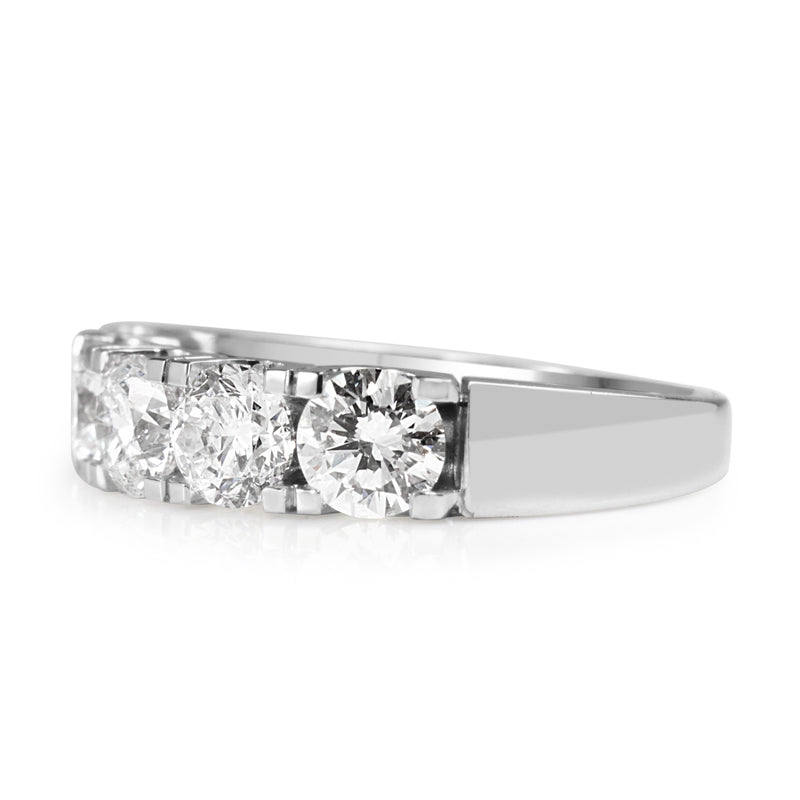 18ct White Gold 5 Stone Diamond Ring