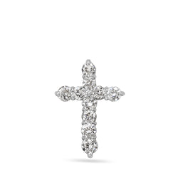 Platinum Diamond Cross Necklace