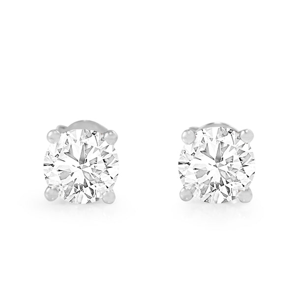 18ct White Gold 1.45ct Diamond Stud Earrings