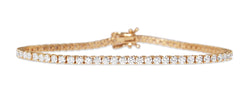 18ct Yellow Gold 3.50ct Tennis Bracelet