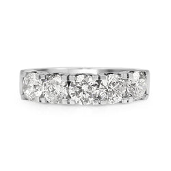 Platinum 5 Stone Diamond Ring