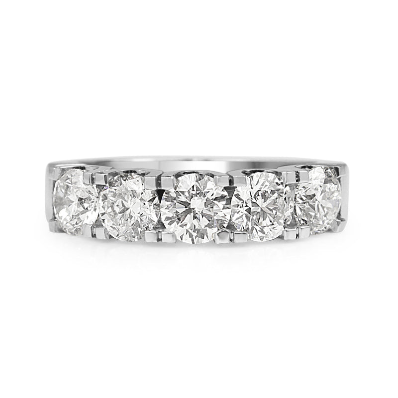 Platinum 5 Stone Diamond Ring