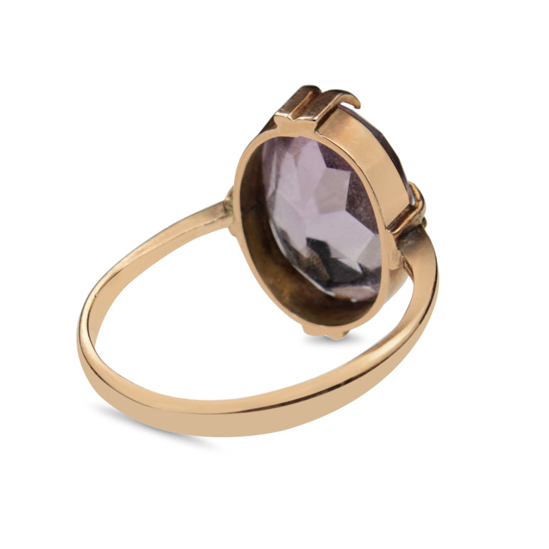 18ct Rose Gold Antique Amethyst Ring