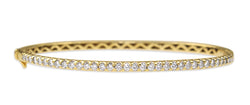 18ct Yellow Gold 1.00ct Diamond Bangle