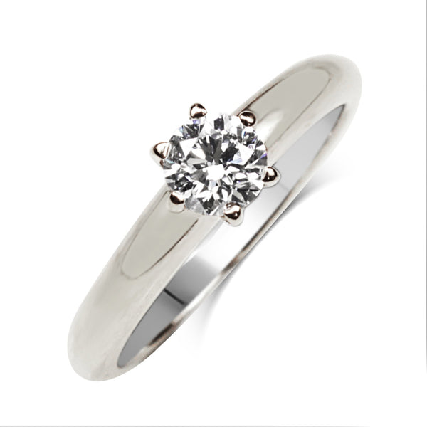 18ct White Gold .45ct Solitaire Diamond Ring