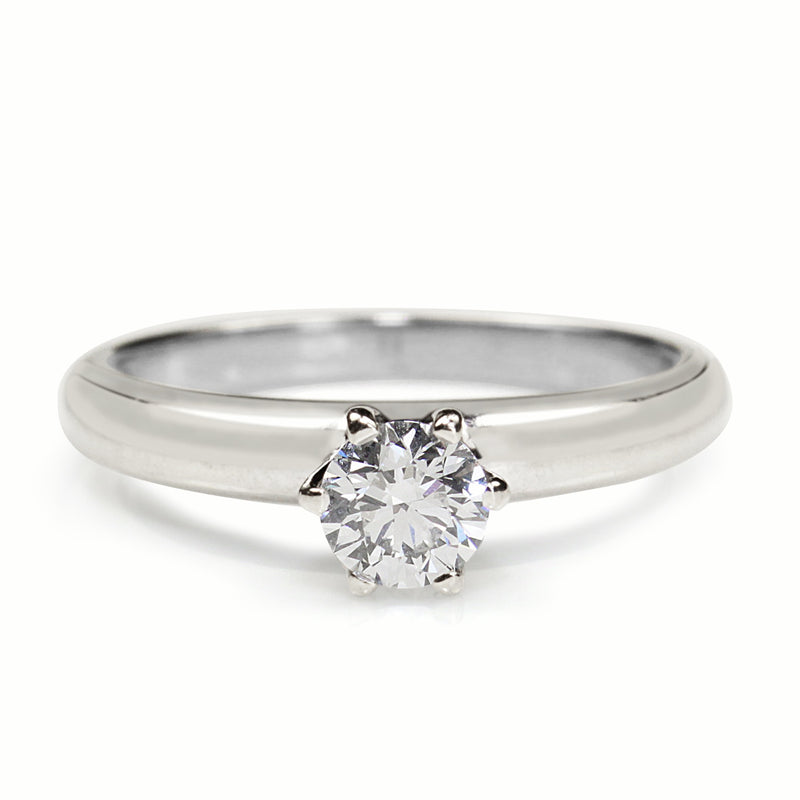 18ct White Gold .45ct Solitaire Diamond Ring