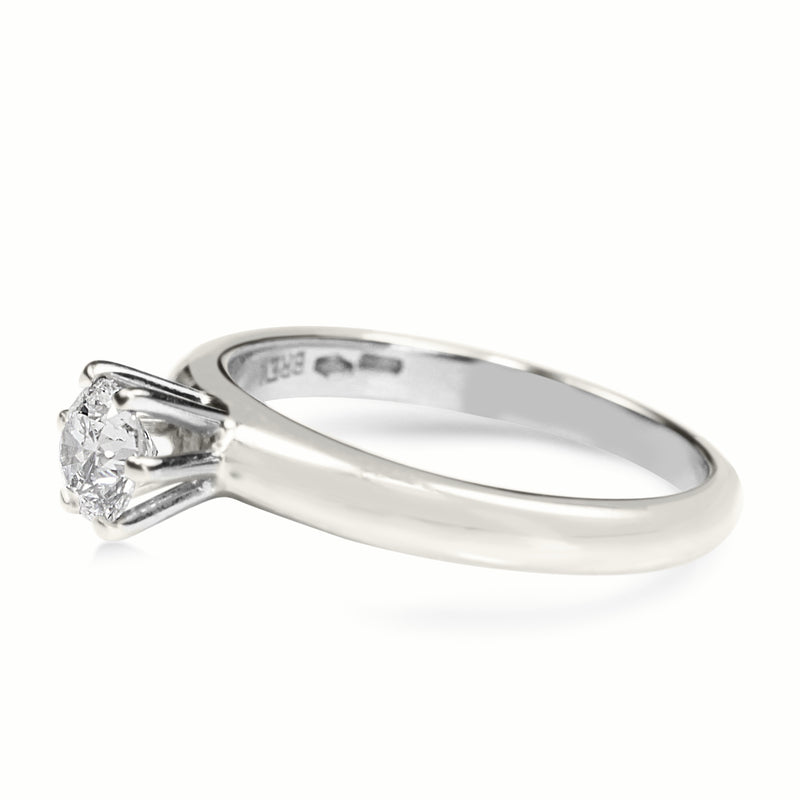 18ct White Gold .45ct Solitaire Diamond Ring