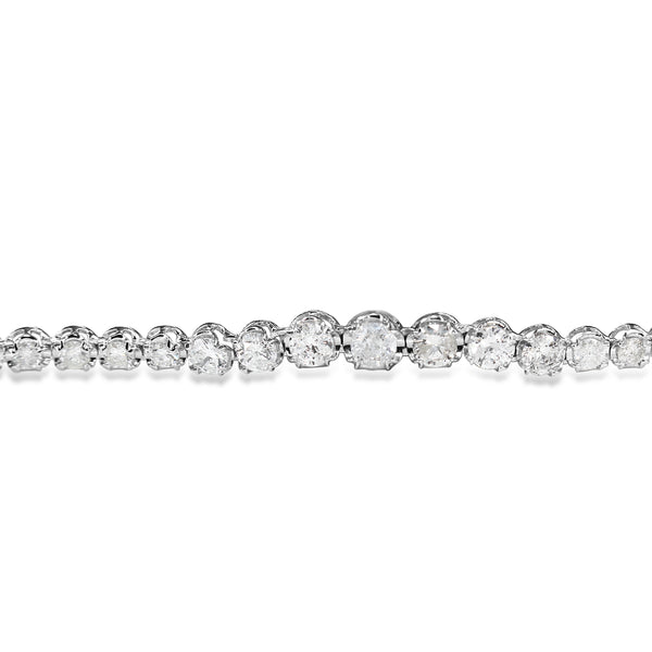 18ct White Gold Diamond Tennis Necklace