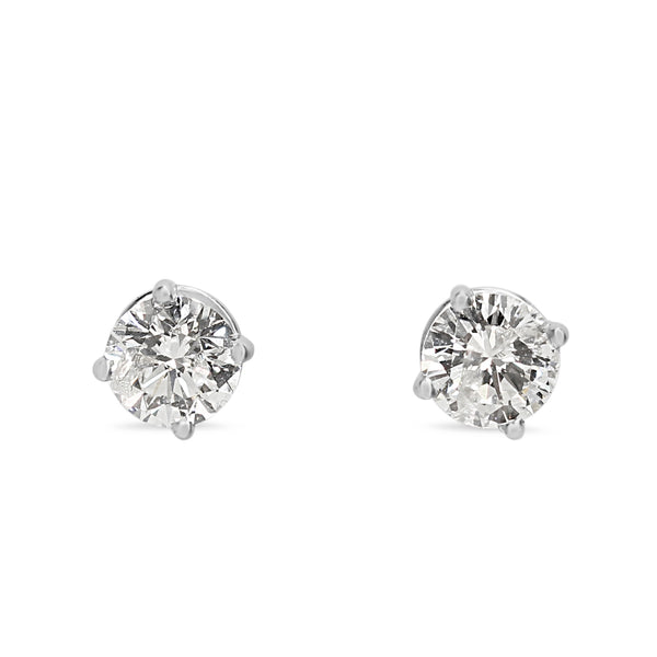 14ct White Gold 1.60ct Diamond Stud Earrings