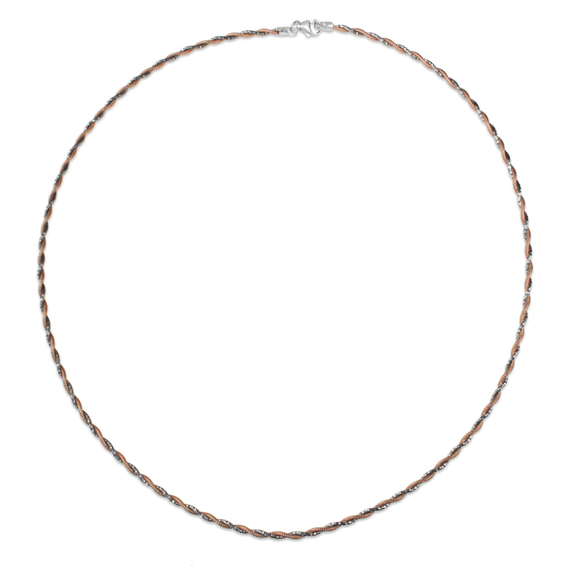 14K Solid White Gold 1mm Sparkle Omega Necklace 16'' For Women 4.1gram |  eBay