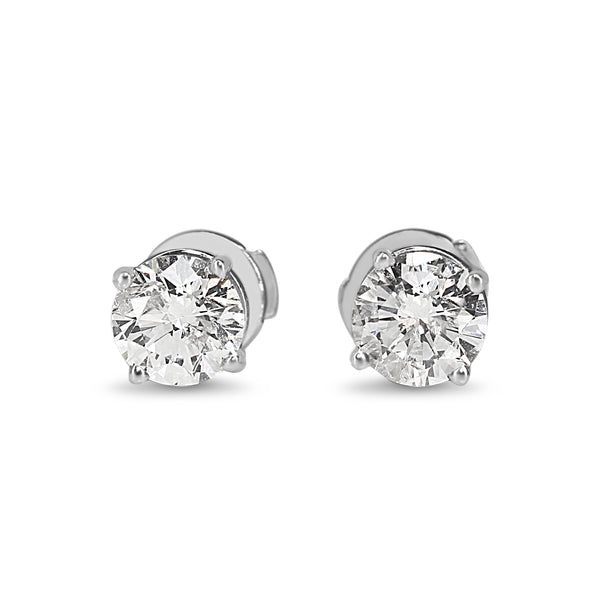 14ct White Gold 1.60ct Diamond Stud Earrings