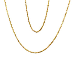 22ct Yellow Gold Fancy Link Long Chain