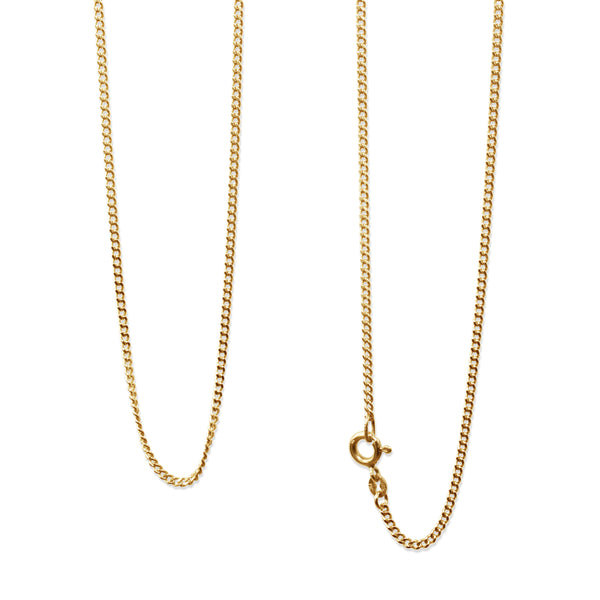 9ct Yellow Gold Long Curb Link Necklace