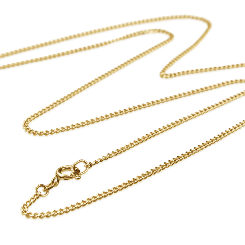 9ct Yellow Gold Long Curb Link Necklace