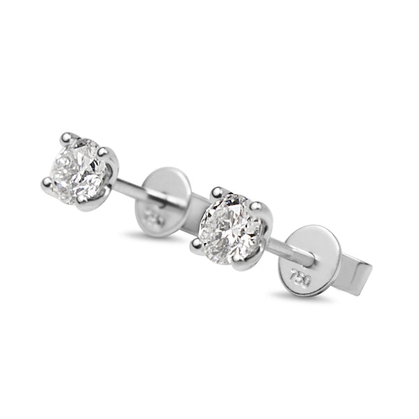 18ct White Gold .60ct Diamond Stud Earrings