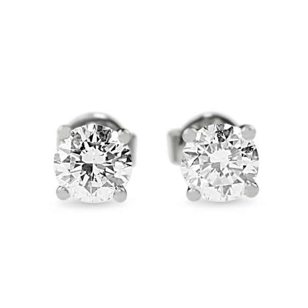 18ct White Gold .80ct Diamond Stud Earrings