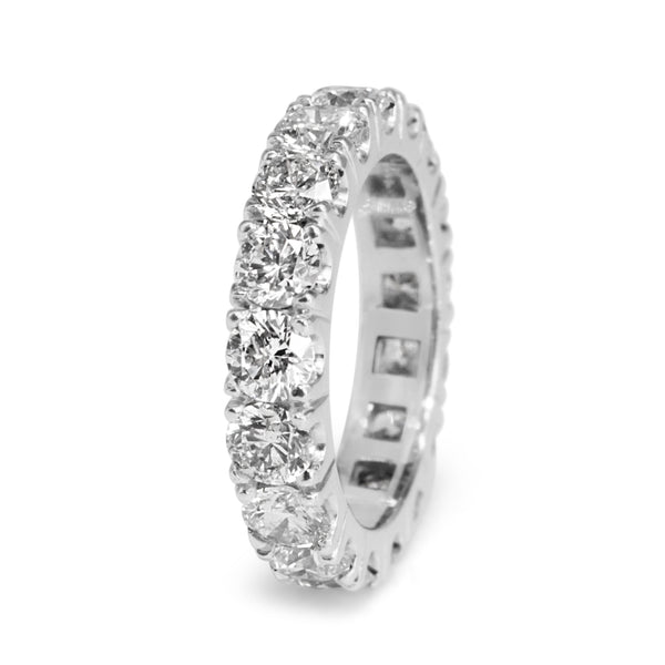 18ct White Gold All Round Diamond Band