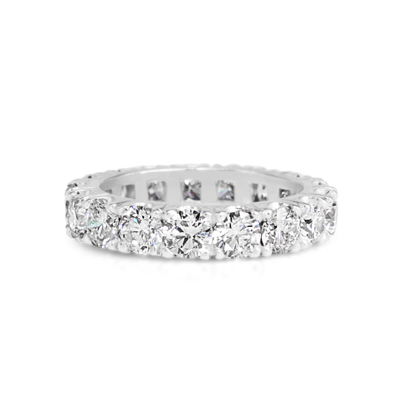 18ct White Gold All Round Diamond Band