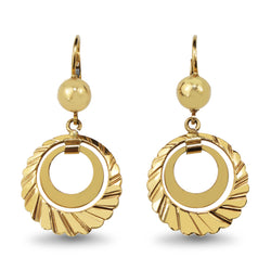 18ct Yellow Gold Fancy Drop Earrings