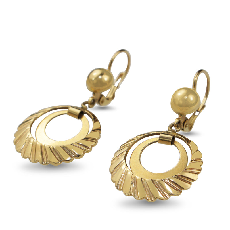 18ct Yellow Gold Fancy Drop Earrings