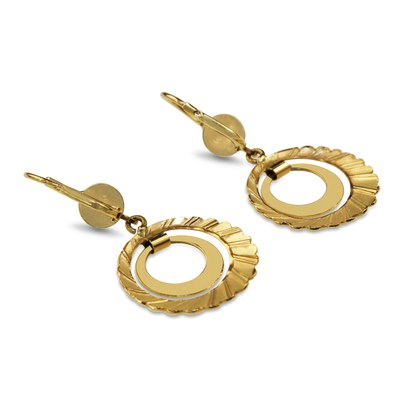 18ct Yellow Gold Fancy Drop Earrings