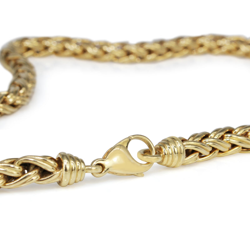 18ct Yellow Gold Fancy Link Chain Necklace