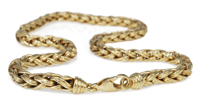 18ct Yellow Gold Fancy Link Chain Necklace